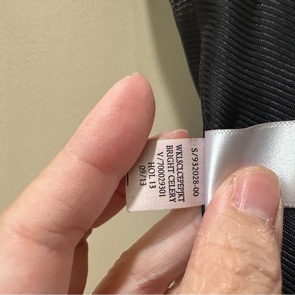 Banana Republic L’Wren Scott Blazer Bright Celery Black Floral Jacquard Peplum 2 - Picture 9 of 11